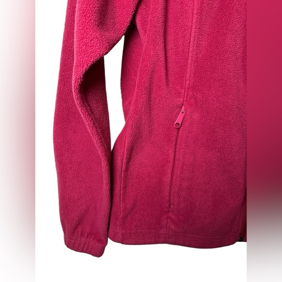 Columbia Full Zip Fleece Jacket Pink Women’s Size Small - Picture 4 of 7